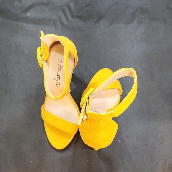 BRAND NEW HERSTYLE CHARMING- ANKLE STRAP ROUNDED BUCKLE OPEN TOE STILETT… - Picture 5 of 16